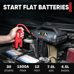 LOKITHOR JA300 tire inflator PSI readout enables quick pressure checks