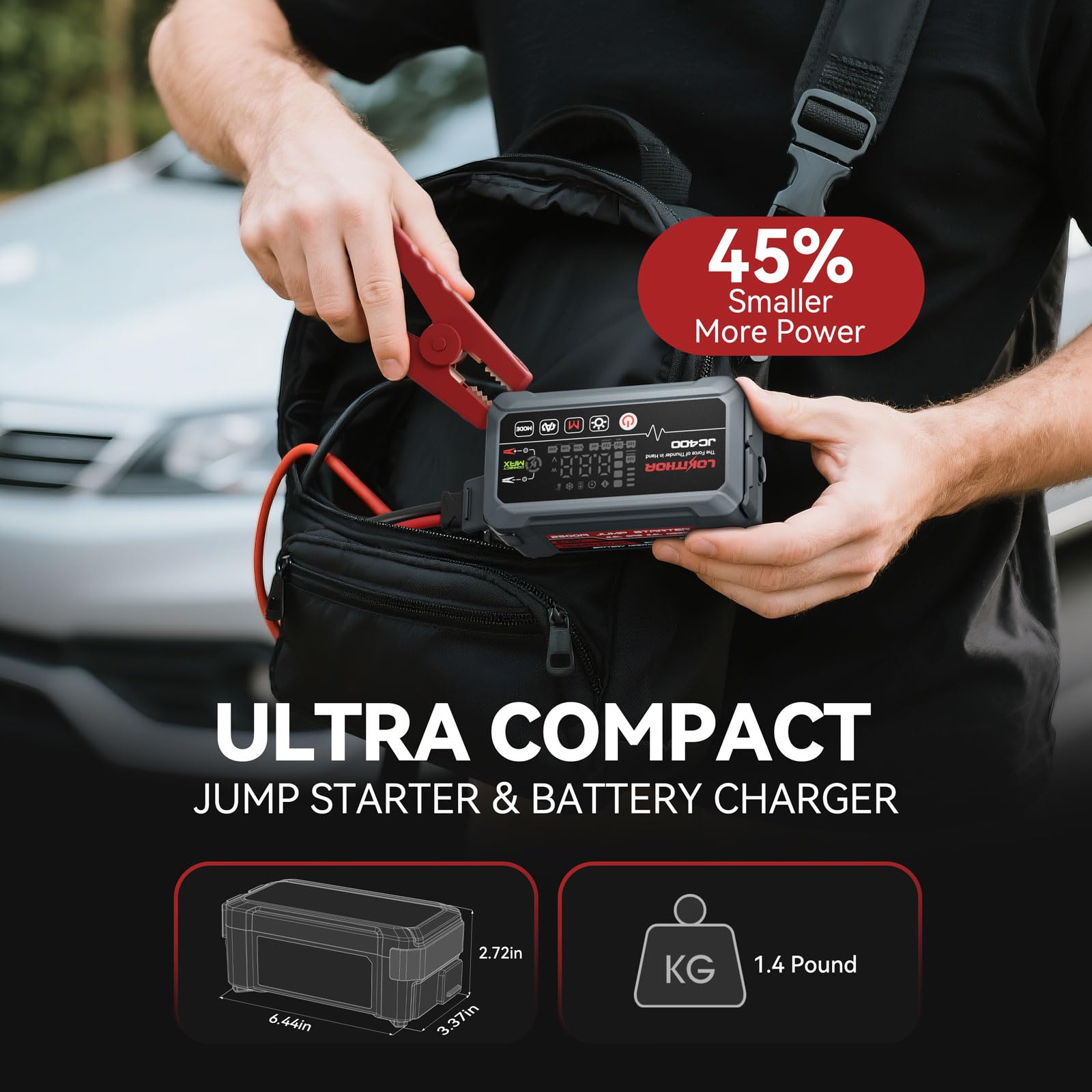 Lokithor JC400 ConnectMAX technology improves starting reliability