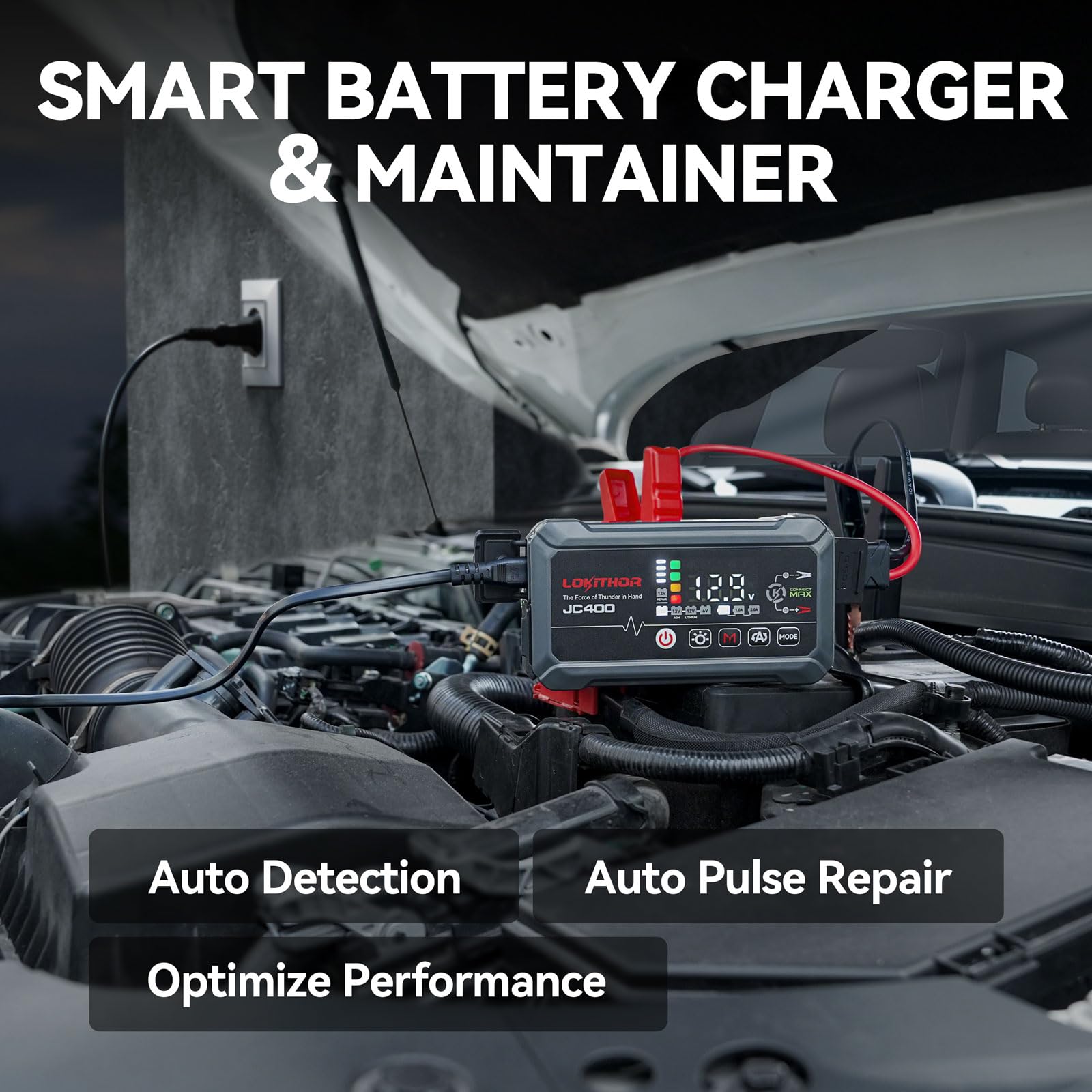 Lokithor JC400 three output currents for flexible vehicle charging