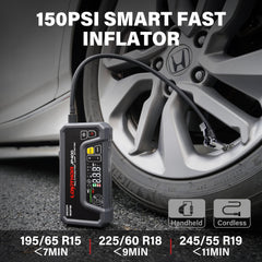 LOKITHOR JP400 smart digital display showing real-time voltage and mode selection