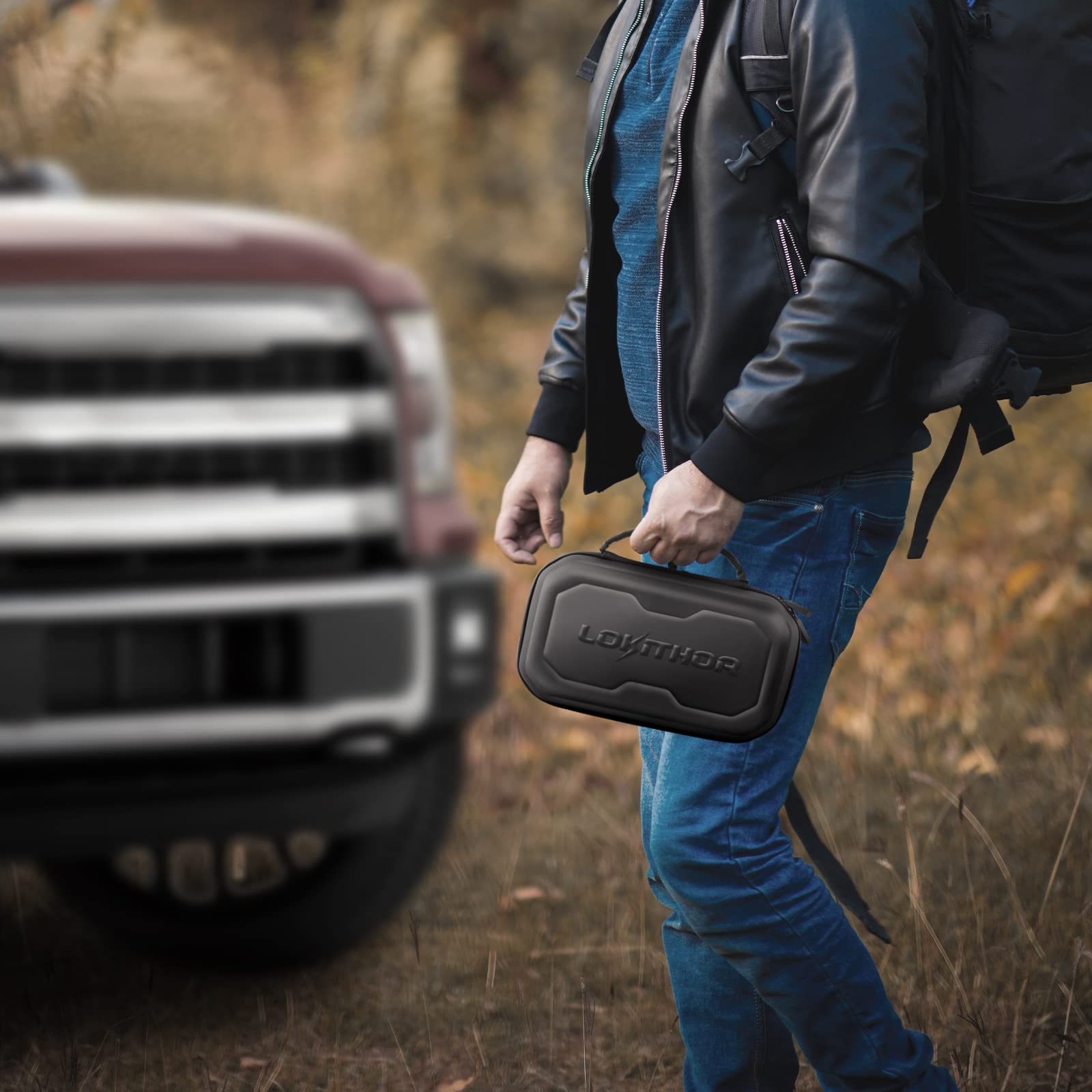 LOKITHOR J-Series Storage Bag case-only listing clarifies jump starter not included