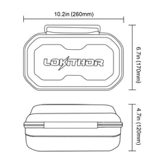 LOKITHOR J-Series Storage Bag top-compartment keeps accessories organized during transport