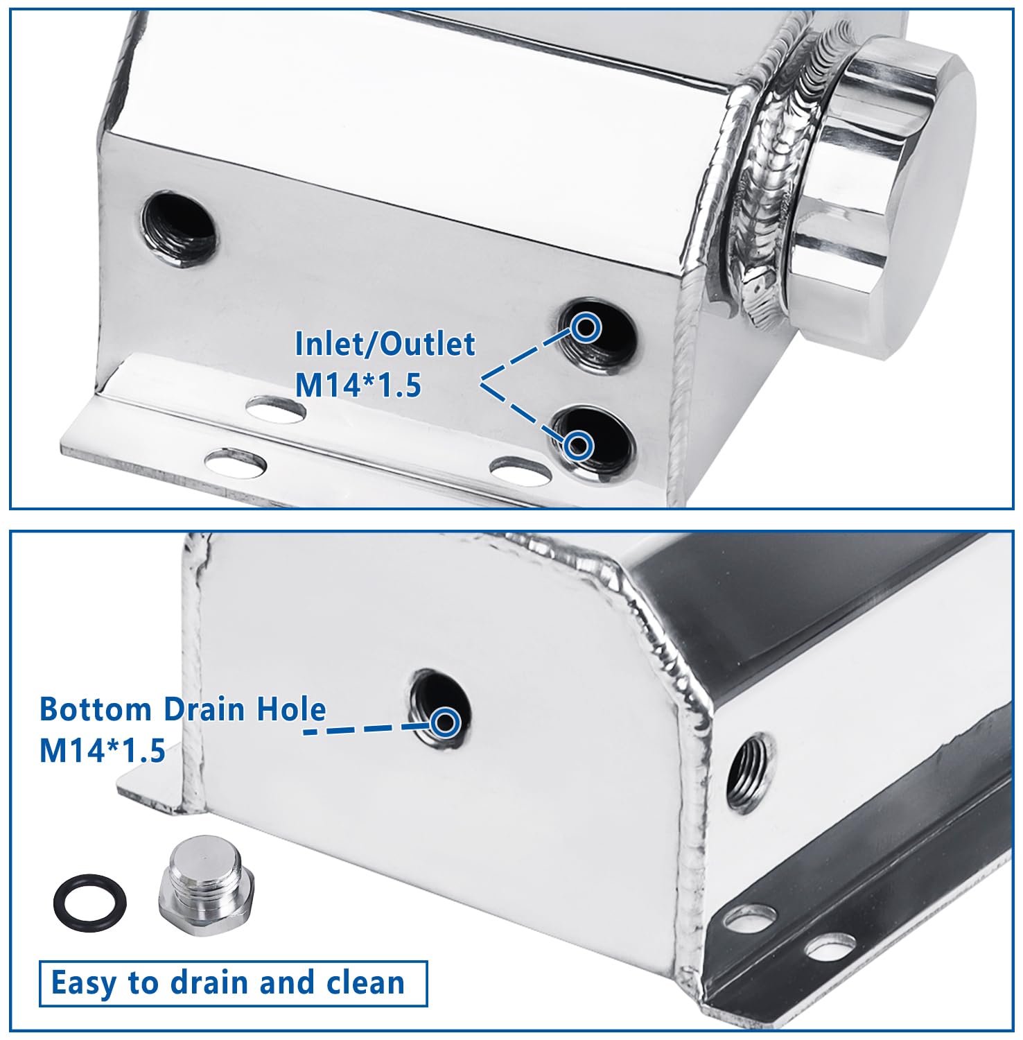 LokoCar tank bottom port detail indicates radiator overflow connection