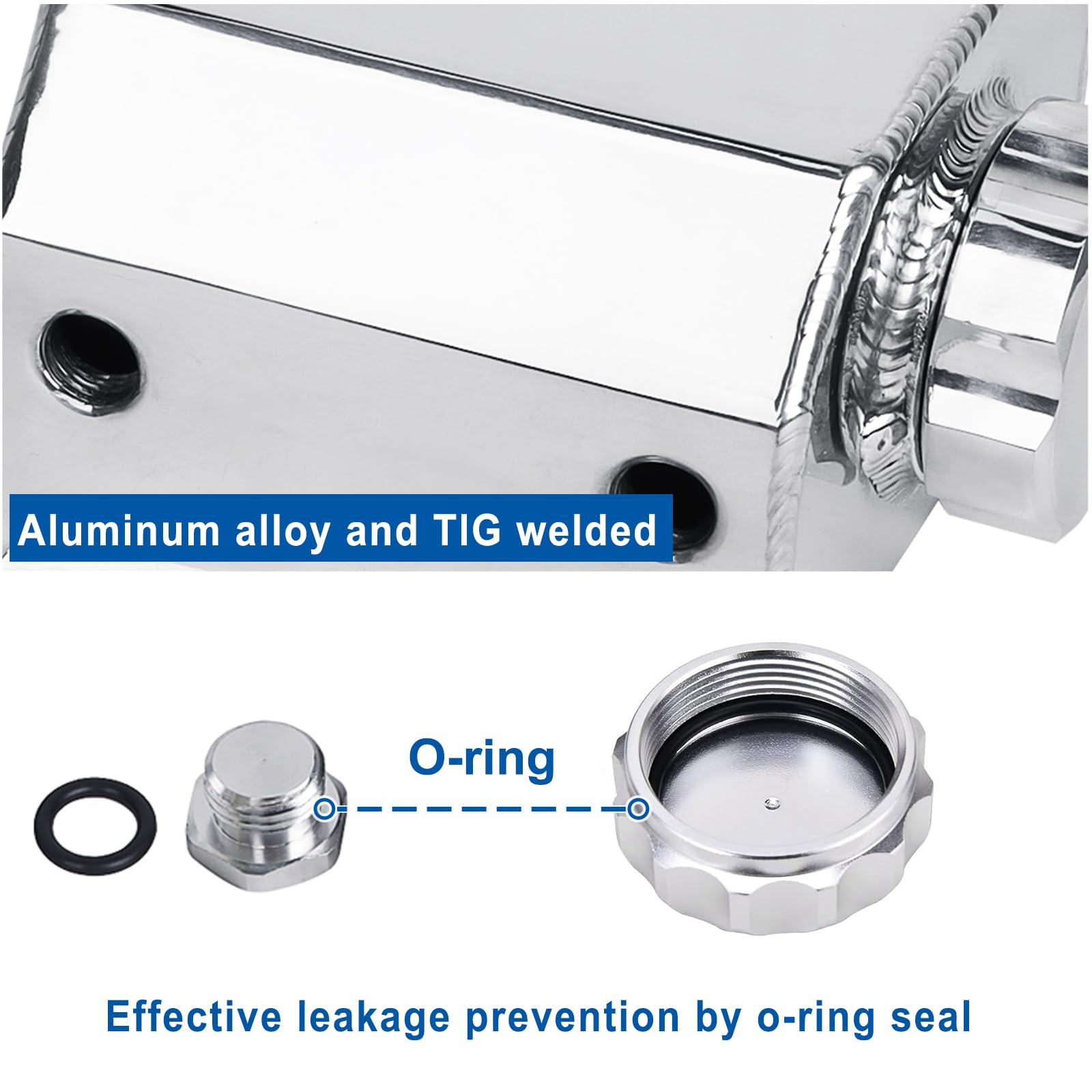 LokoCar cap and O-ring assembly ensures a tight seal and leak prevention