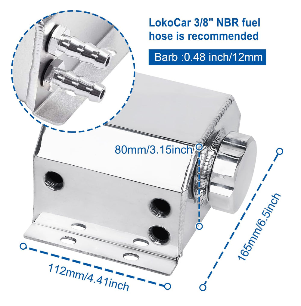LokoCar tank top view reveals cap and gasket for a sealed coolant system