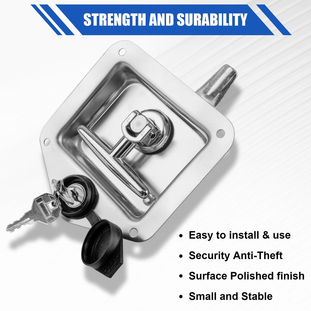 Loksun trailer and RV latch protects contents with anti-water gasket.