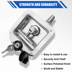 Loksun trailer and RV latch protects contents with anti-water gasket.