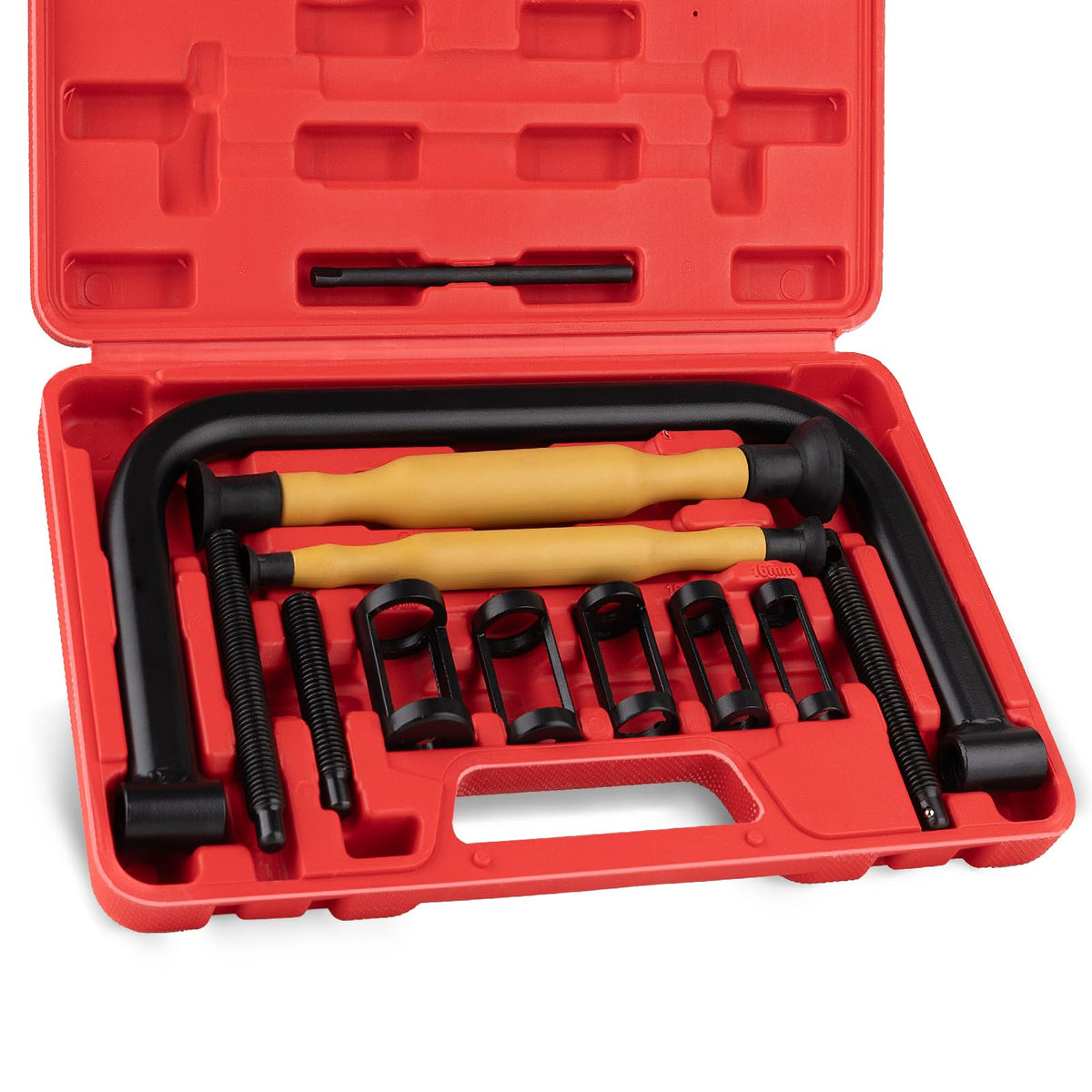 Loksun valve spring compressor set fully assembled for quick valve service.