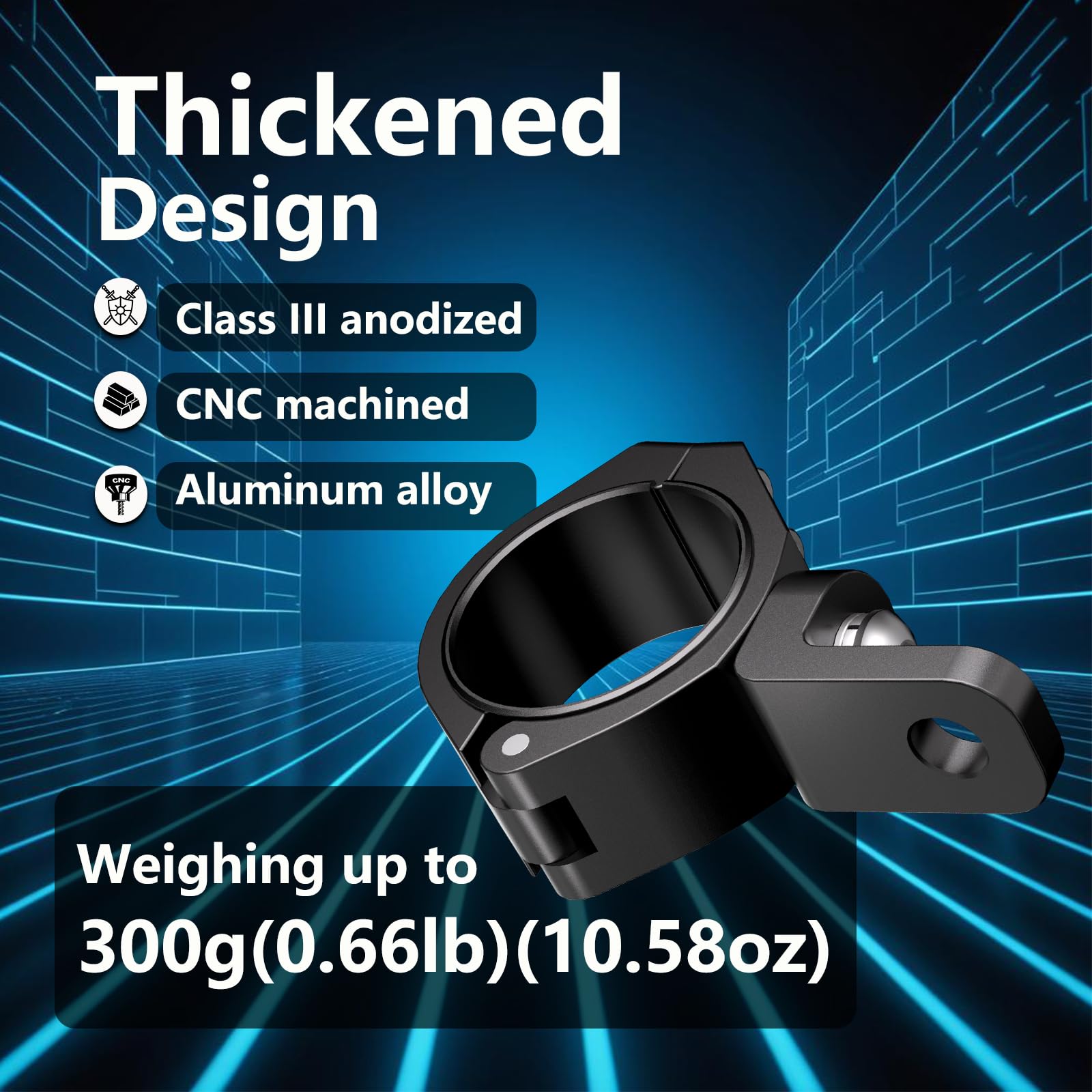 LOKTENWO 360-degree rotation whip mount shown for flexible lighting setup.