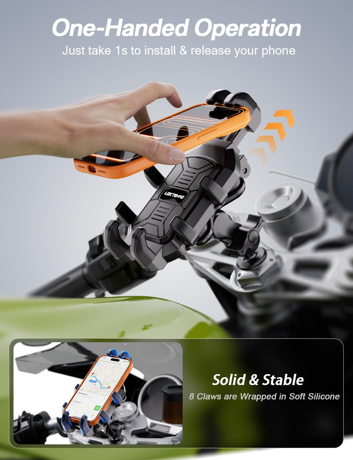 Loktenwo aluminum arm assembly providing strong support and adjustability