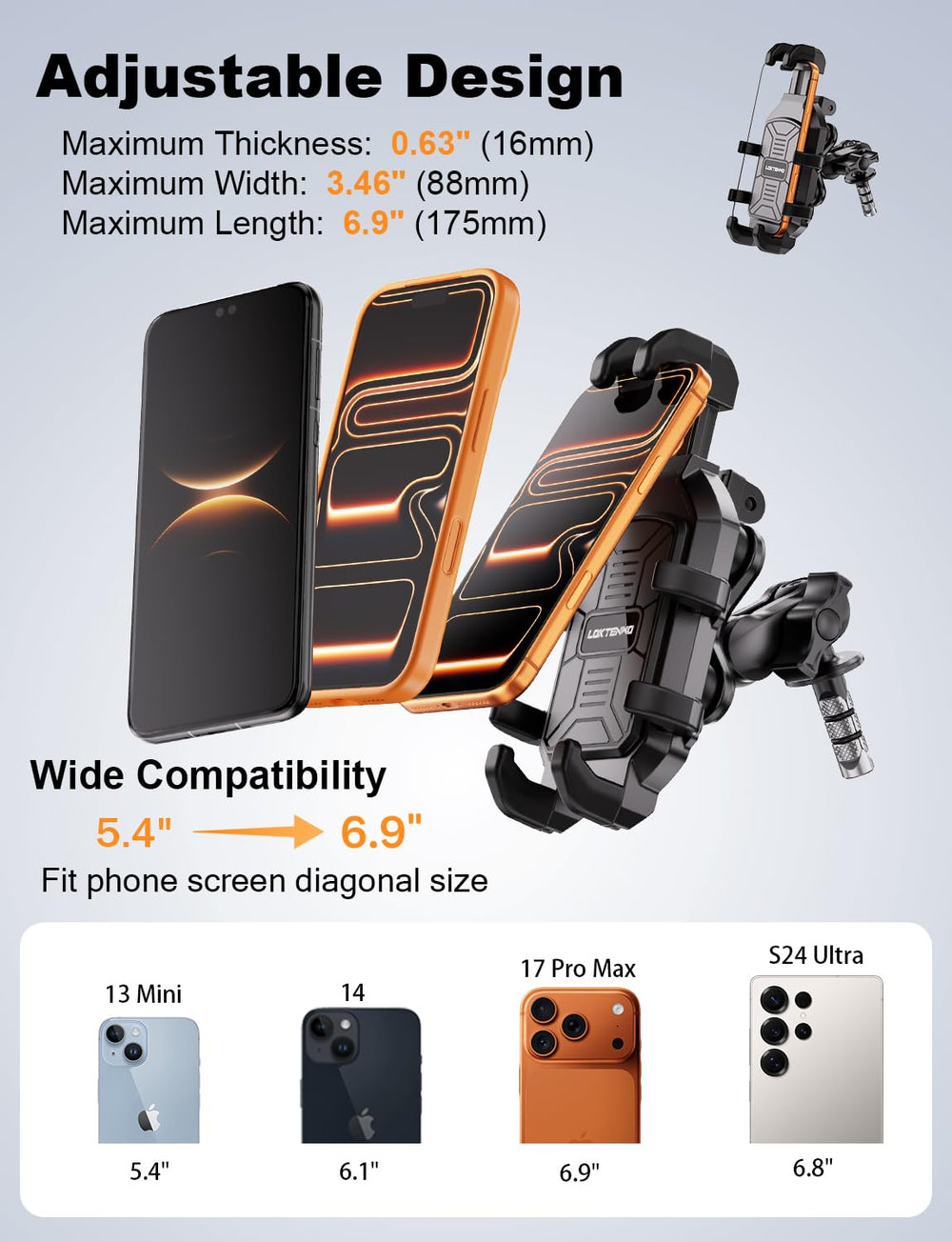 Loktenwo clip pad system with rubber padding guards against scratches