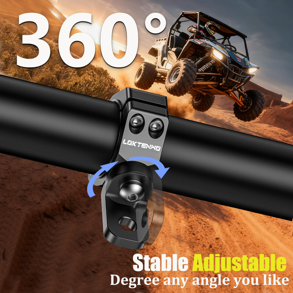 LOKTENWO inserts fit 1.5 to 2.1 inch tubes for versatile mounting.