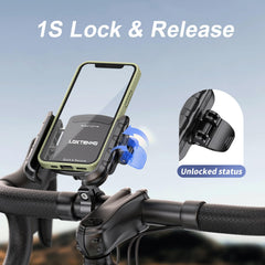 LOKTENWO one-second lock-release shows fast access during rides.