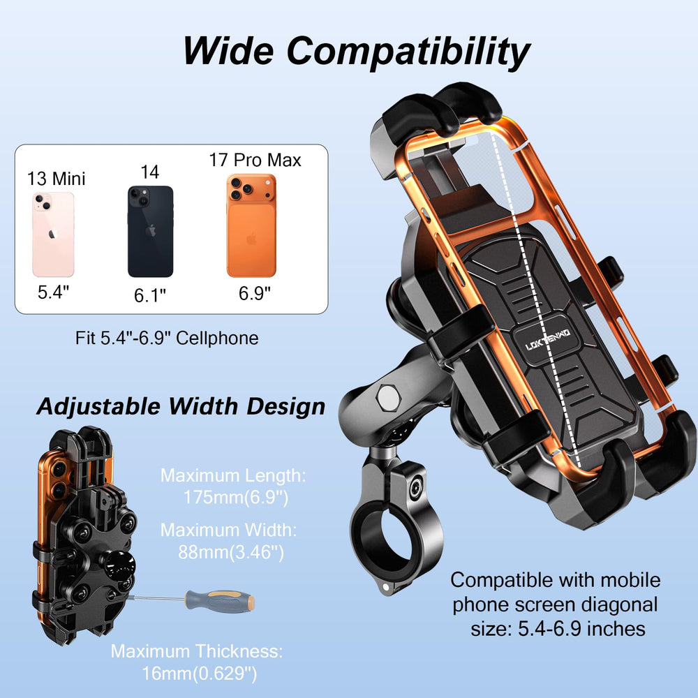 LOKTENWO 720-degree rotation enables easy portrait or landscape viewing.
