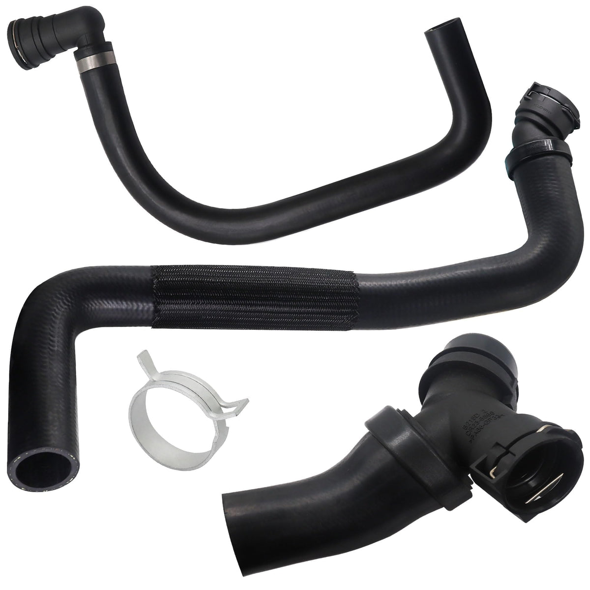 LoloWheat upper radiator hose Y-connector kit shown for clear cooling path and engine balance
