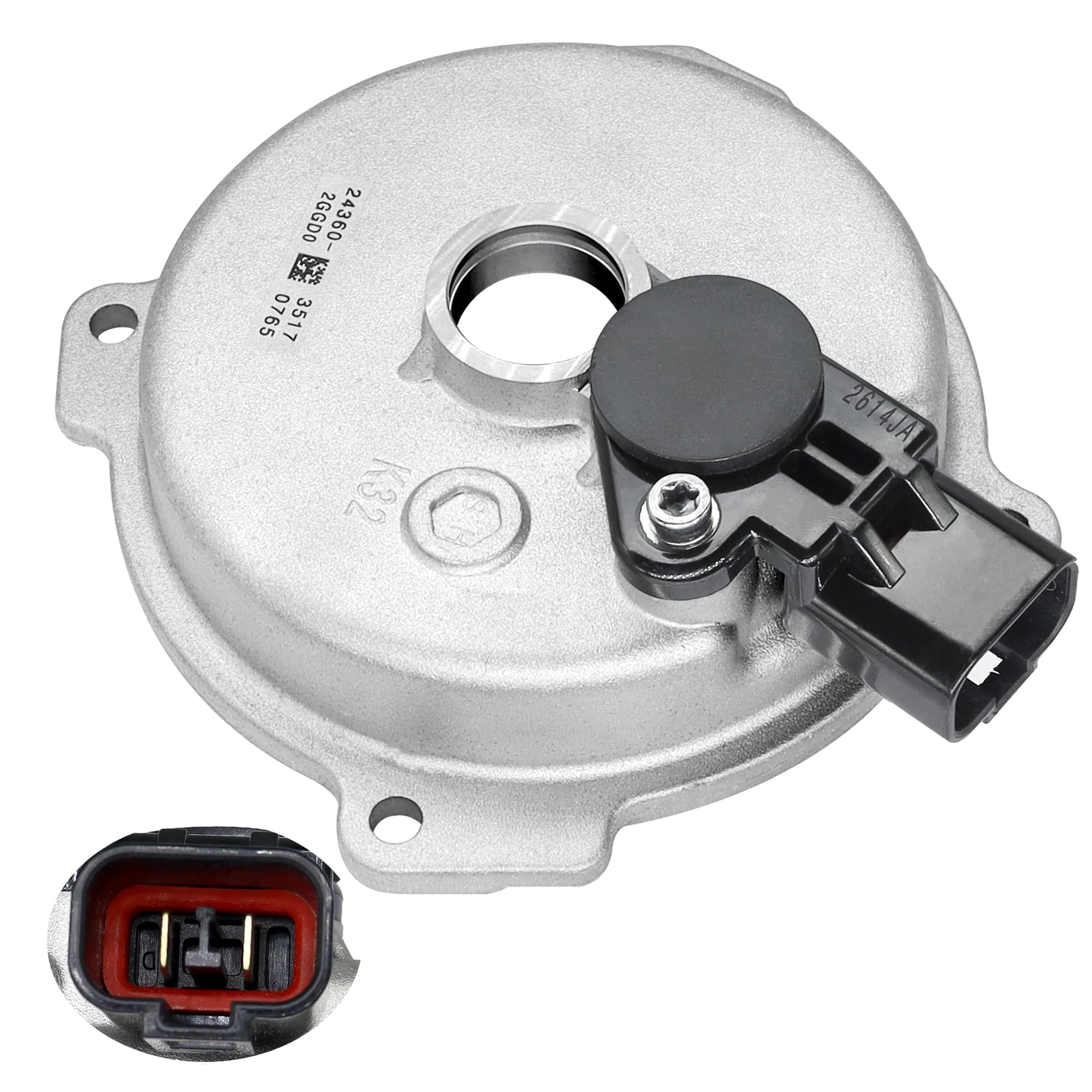 LoloWheat VVT solenoid close-up showing durable aluminum housing for reliability