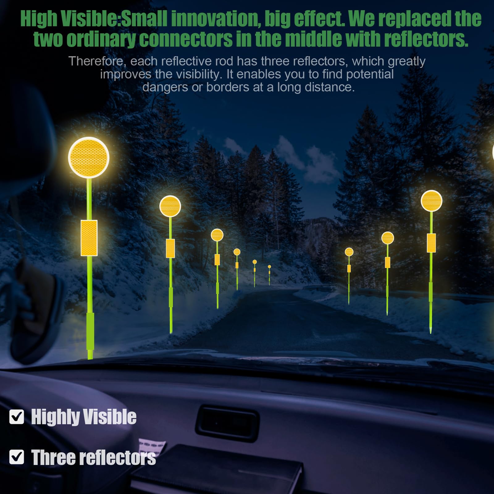 LOMNYIY fiberglass pole shows weatherproof durability for outdoor use