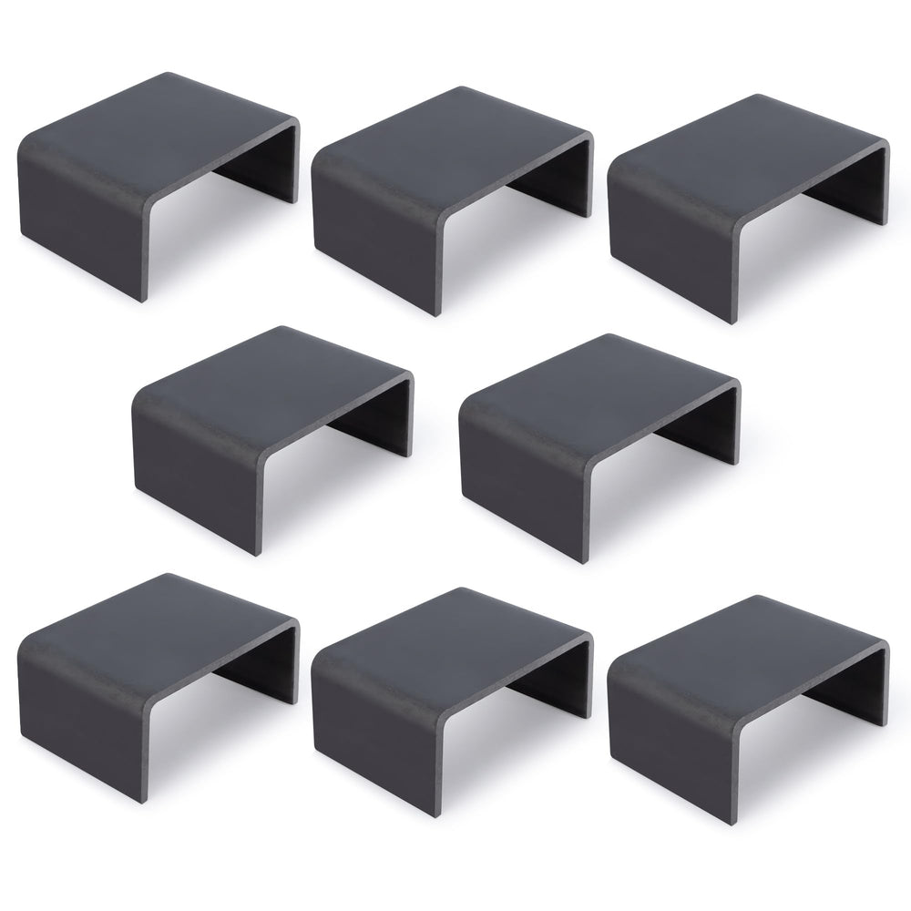 Lonffery 2x4 steel trailer stake pocket weld-on close-up for secure mounting