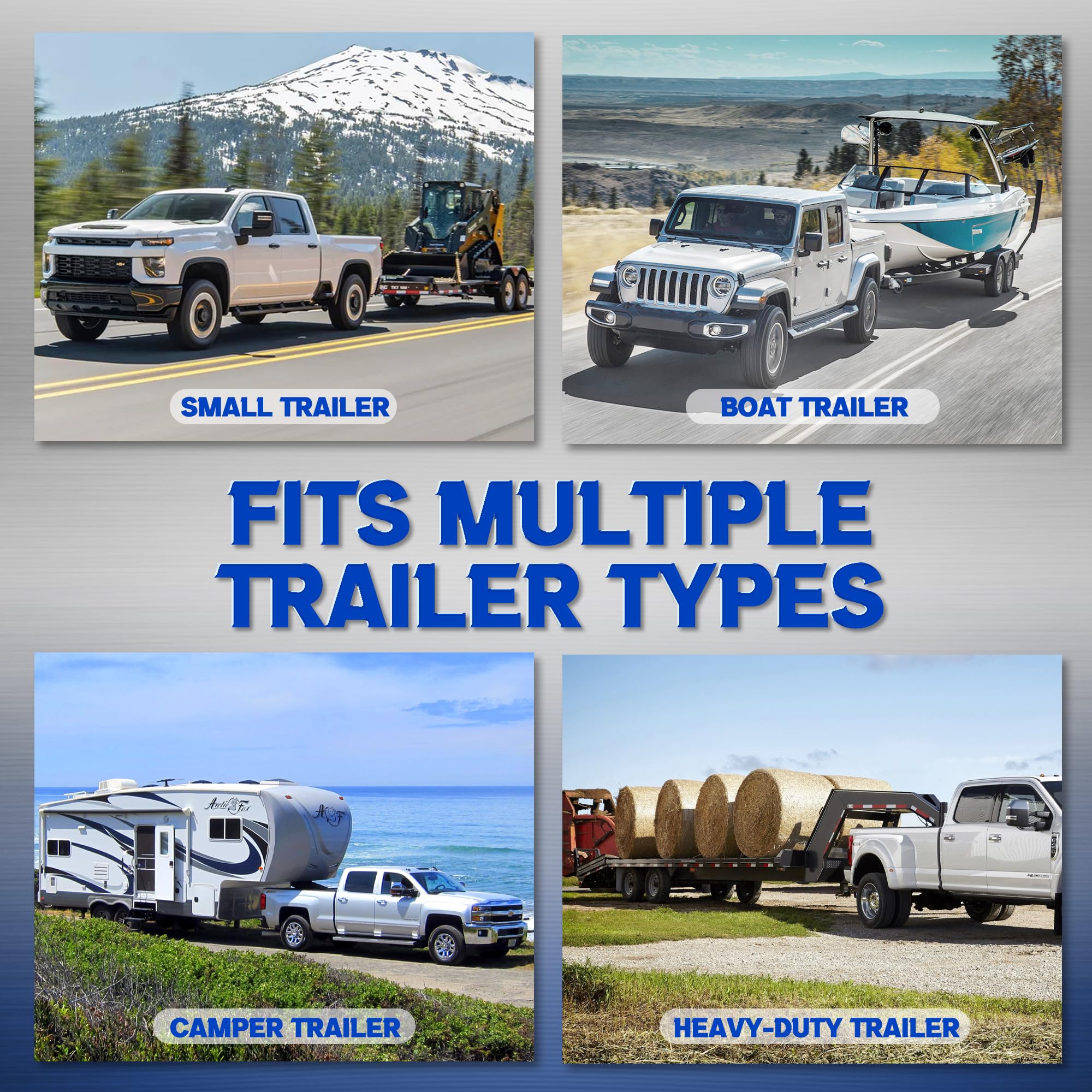 Lonffery 2-3/8-inch axle compatibility shown for easy installation.