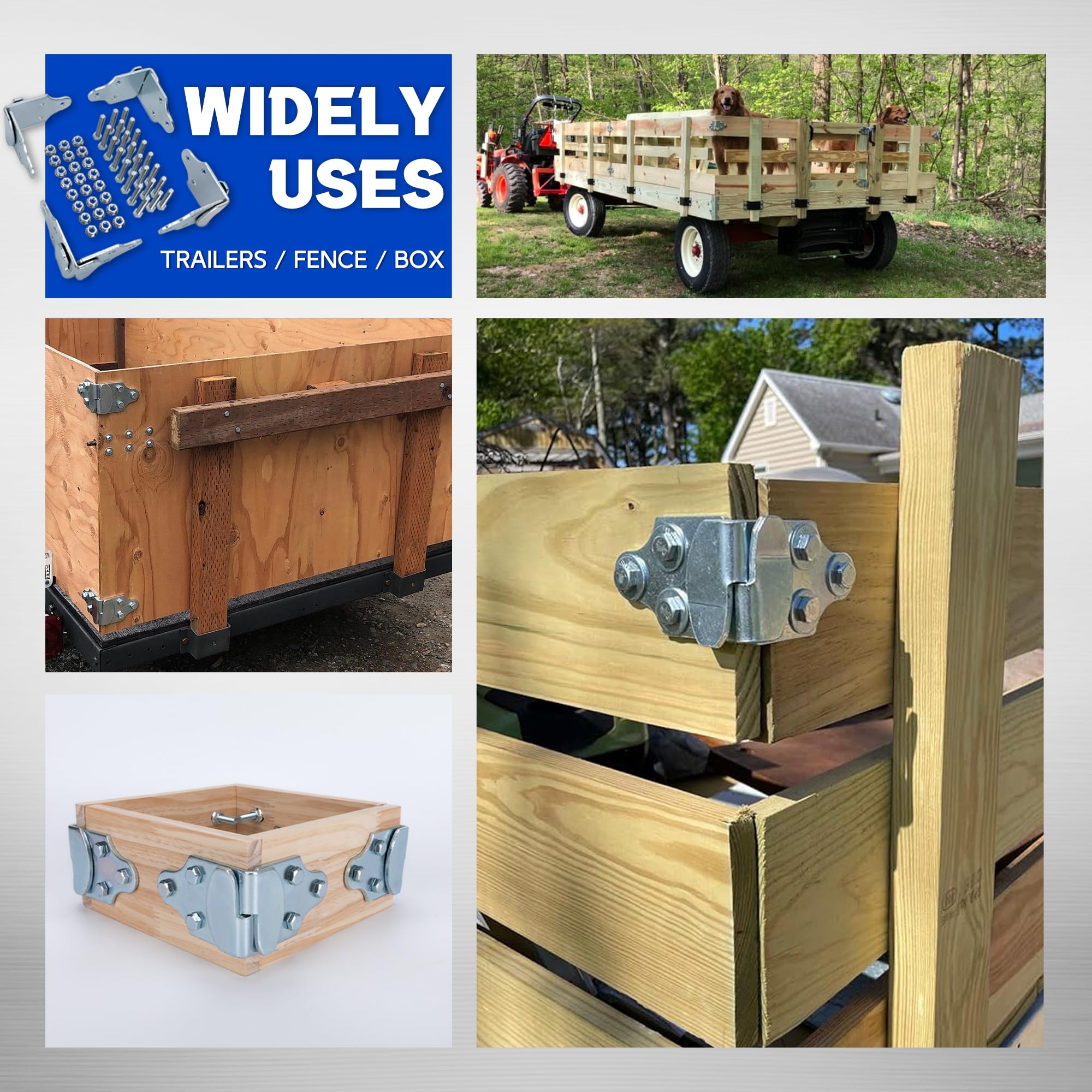 Lonffery brackets with screws demonstrate quick assembly.
