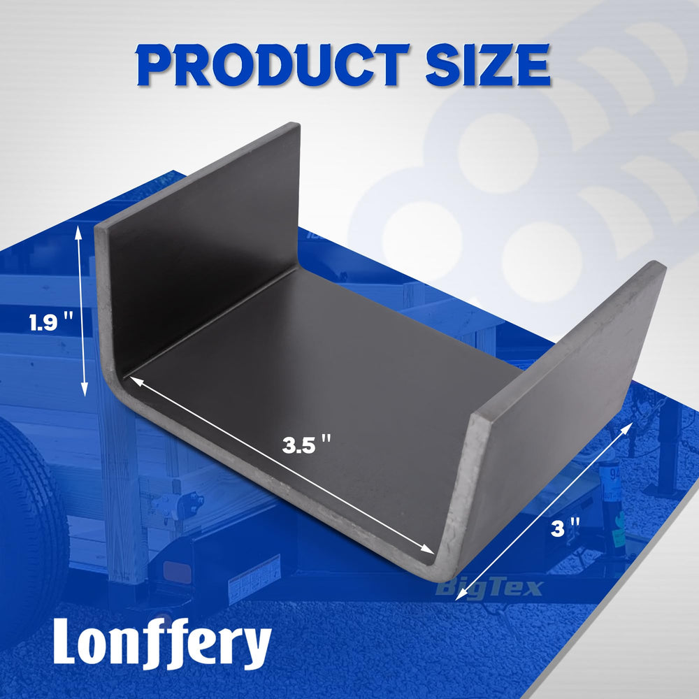 Lonffery flatbed truck weld-on stake pocket installed for secure tie-downs