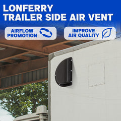 Lonffery heavy-duty vent with durable plastic withstands road conditions.