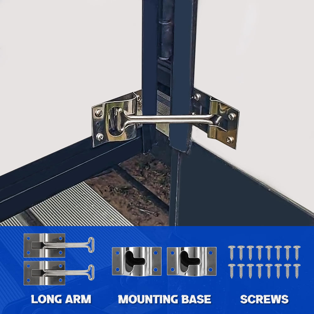 Lonffery packaged screws included for easy RV door installation.