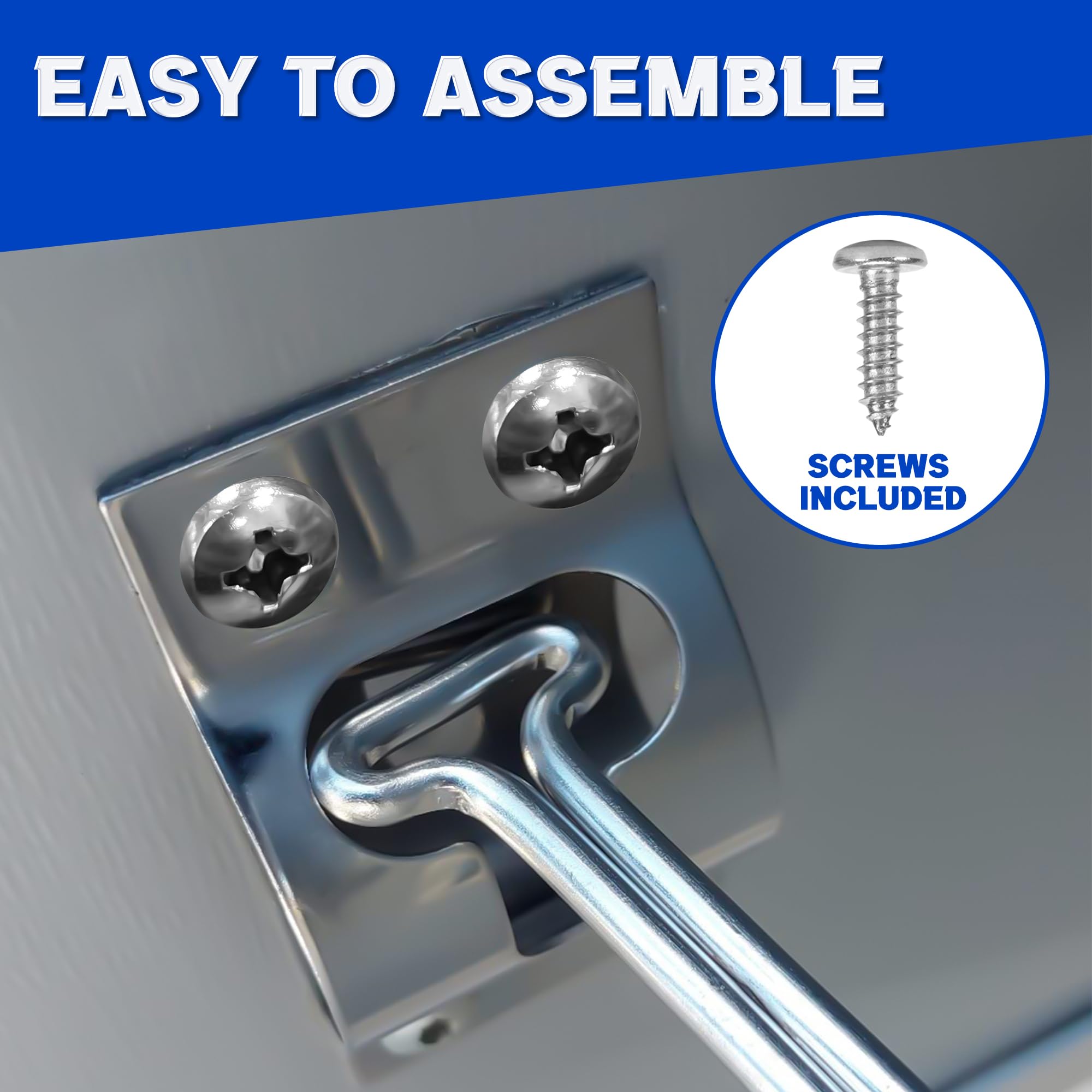 Lonffery RV door latch endures rain and mud, demonstrating durability.