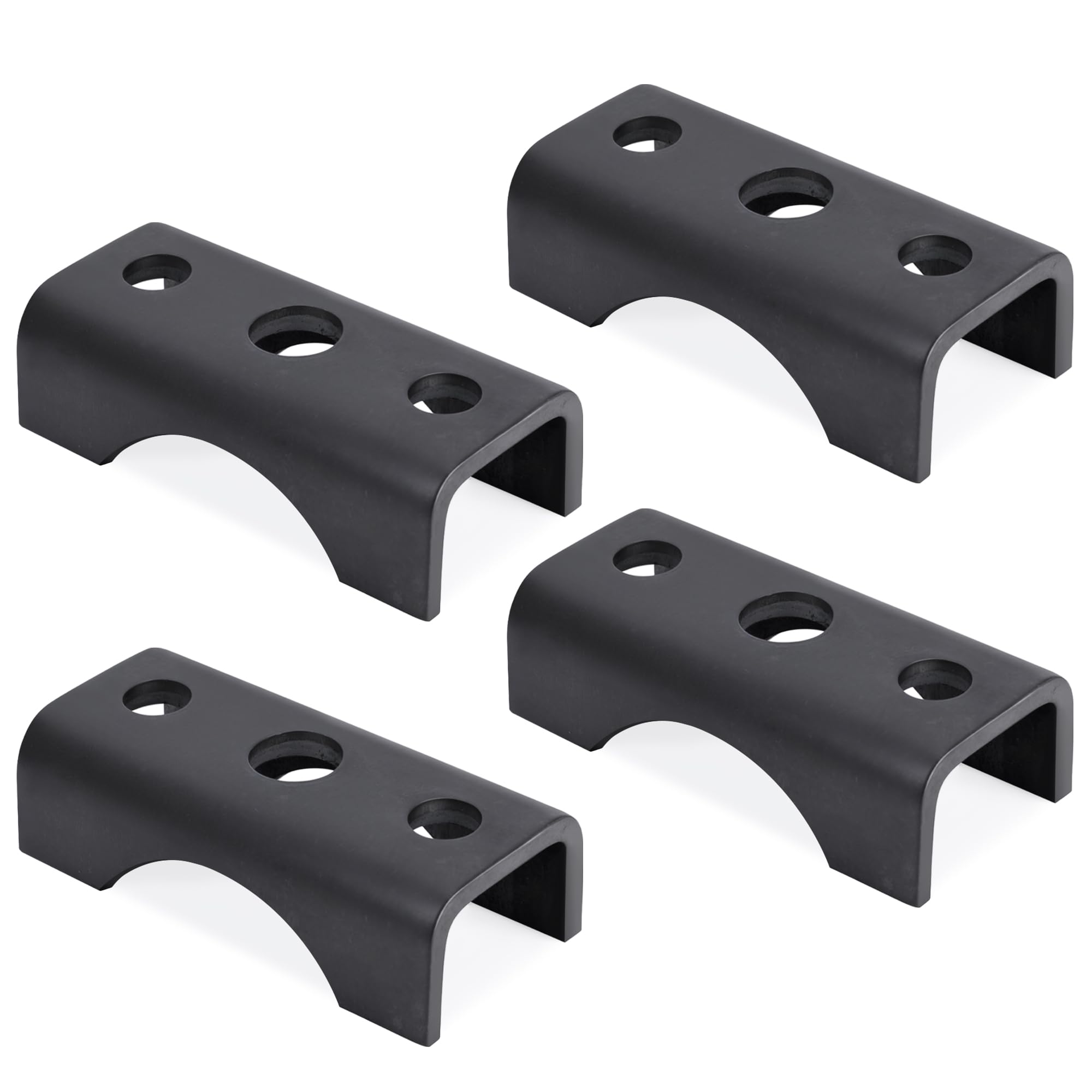 Lonffery trailer axle spring perch seat close-up shows heavy-duty steel construction for durability.
