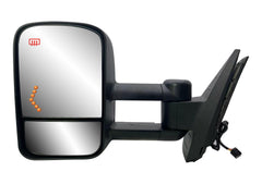 LONGLING driver mirror for Chevy Silverado 2007–2013, left side, direct fit for towing visibility