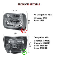 LONGLING textured back cover for durable mirror housing