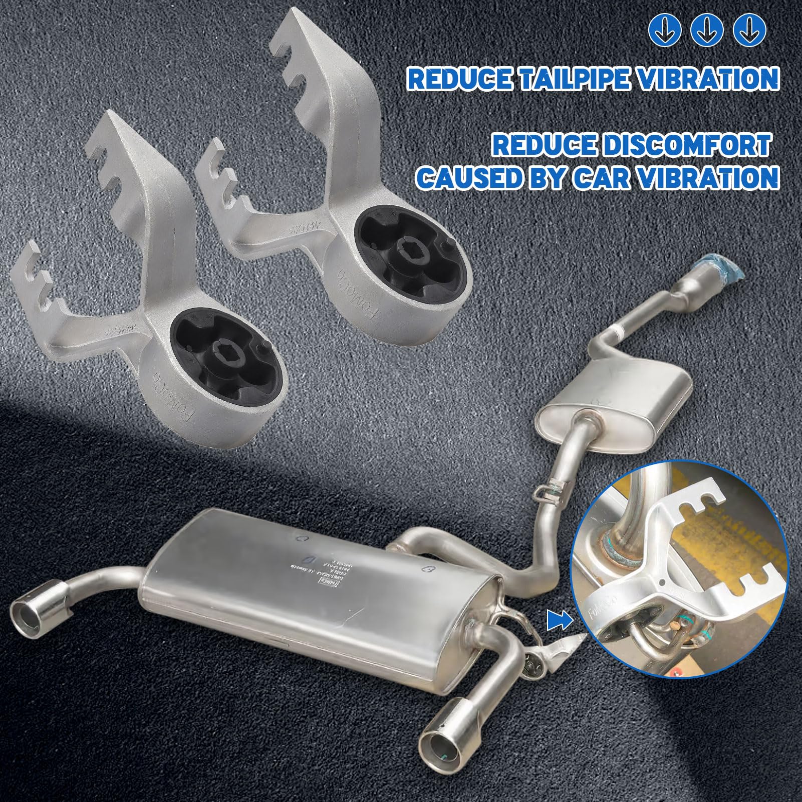 Lonsda aluminum wax-coated muffler hanger shows corrosion resistance.