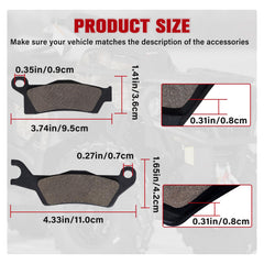 Lonsda front brake pad for Can-Am Outlander 570 – improved heat resistance.