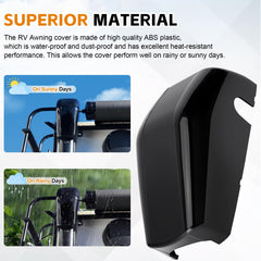 Lonsda dust-proof end cap reduces debris to extend awning life.