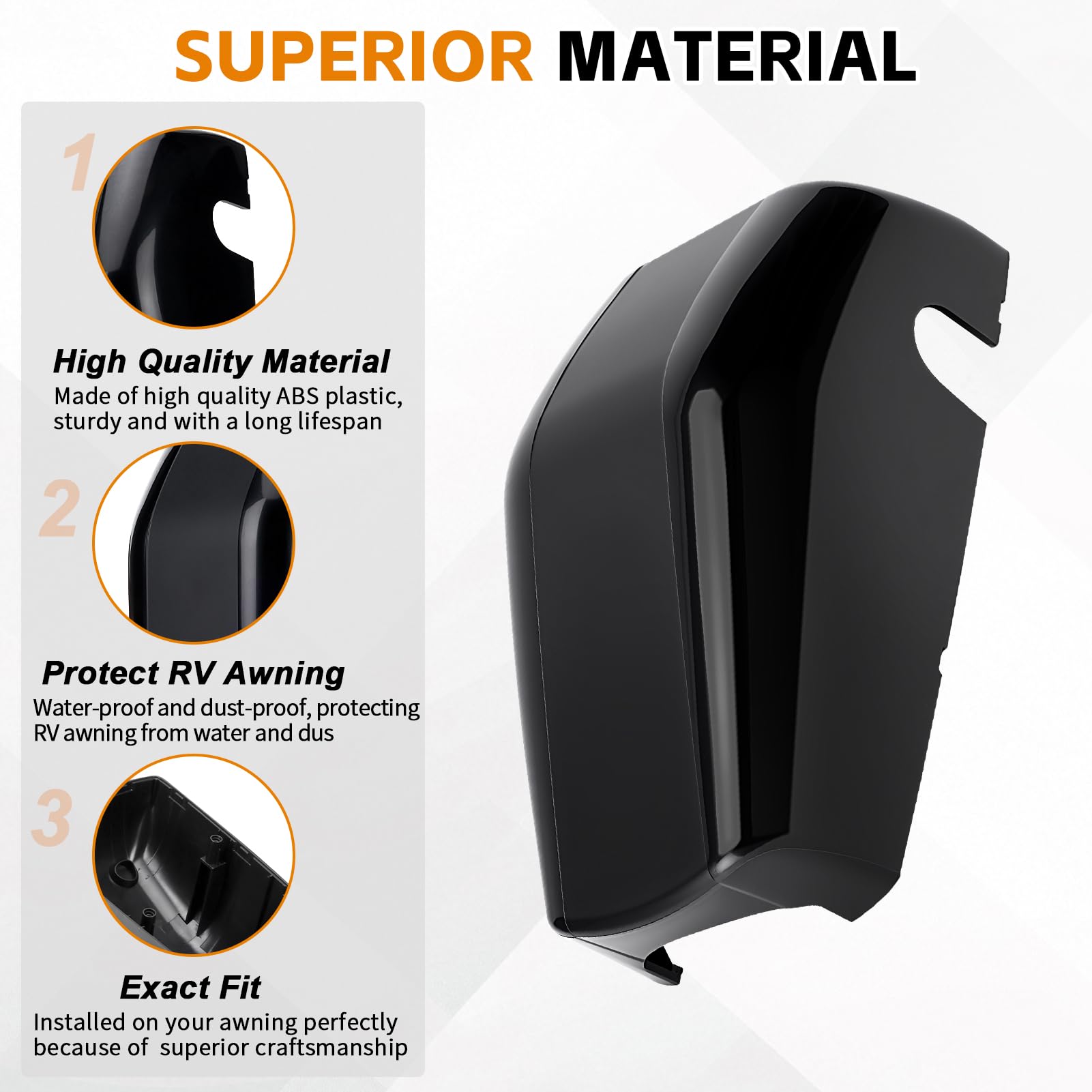 Lonsda easy-install end cap with included screws simplifies replacement.