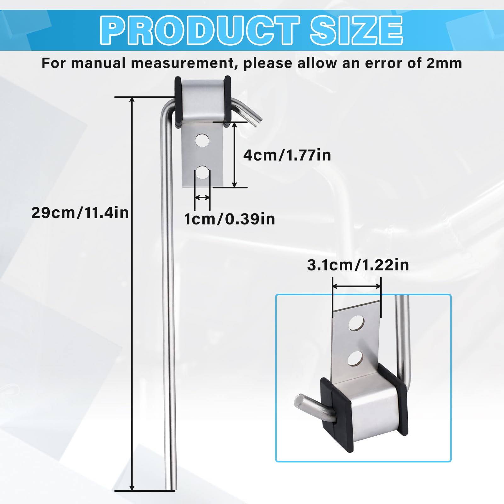 Lonsda exhaust hanger with 3/8-inch rod and 11-inch length for strong support