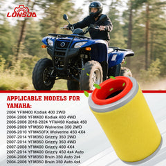 Lonsda guide for Yamaha Grizzly 350-450 helps correct alignment and filtration