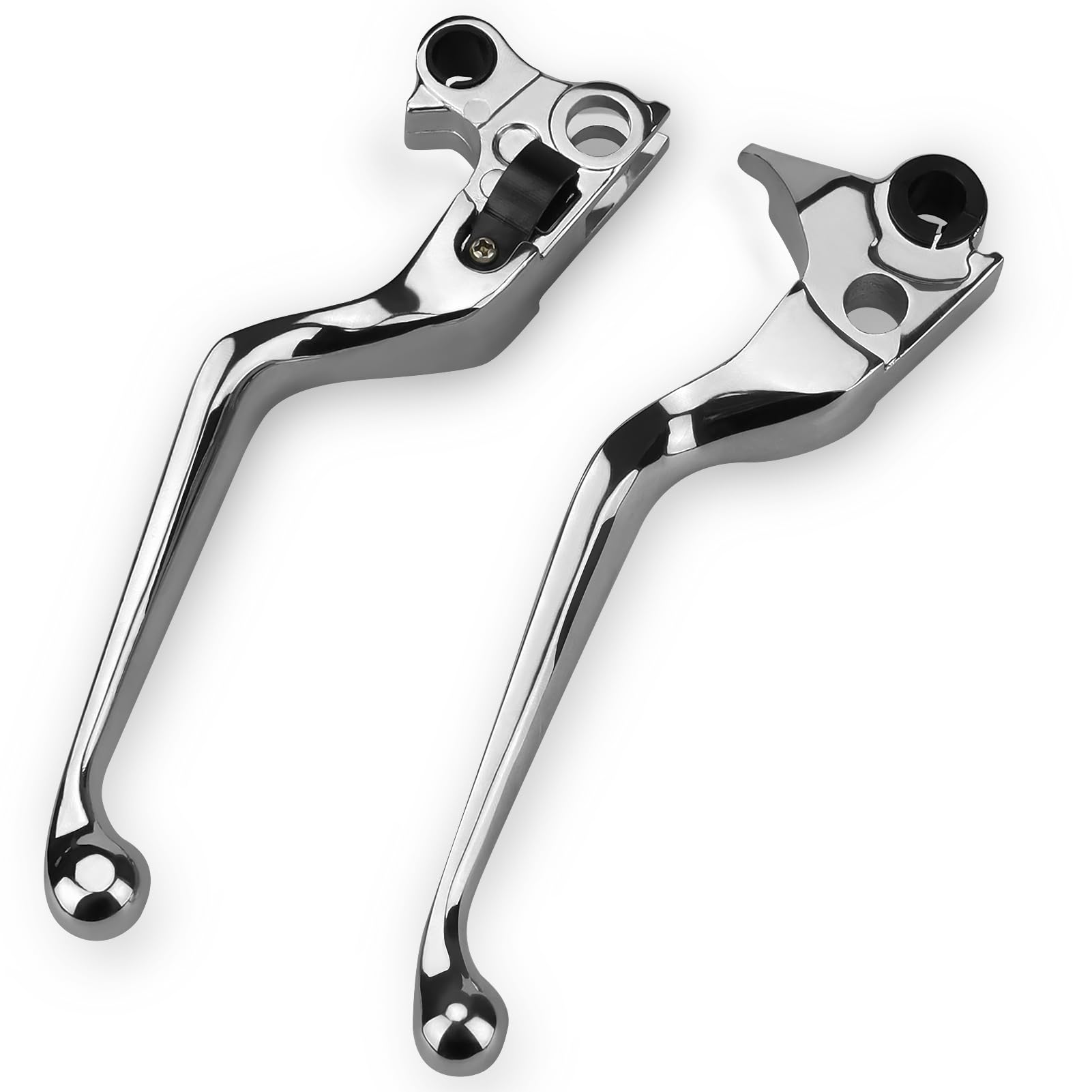 Lonsda silver brake lever for Harley Sportster offers smooth action and corrosion resistance.