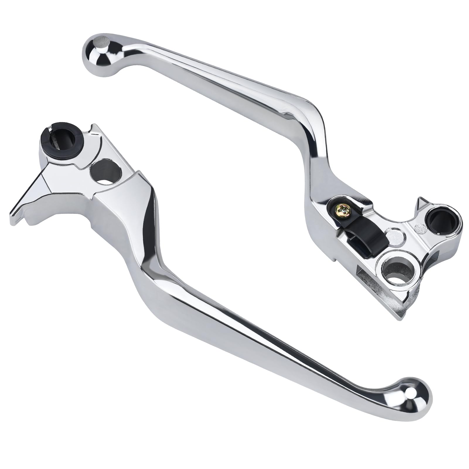 Lonsda silver brake lever for Street Bob provides precise control and easy installation.