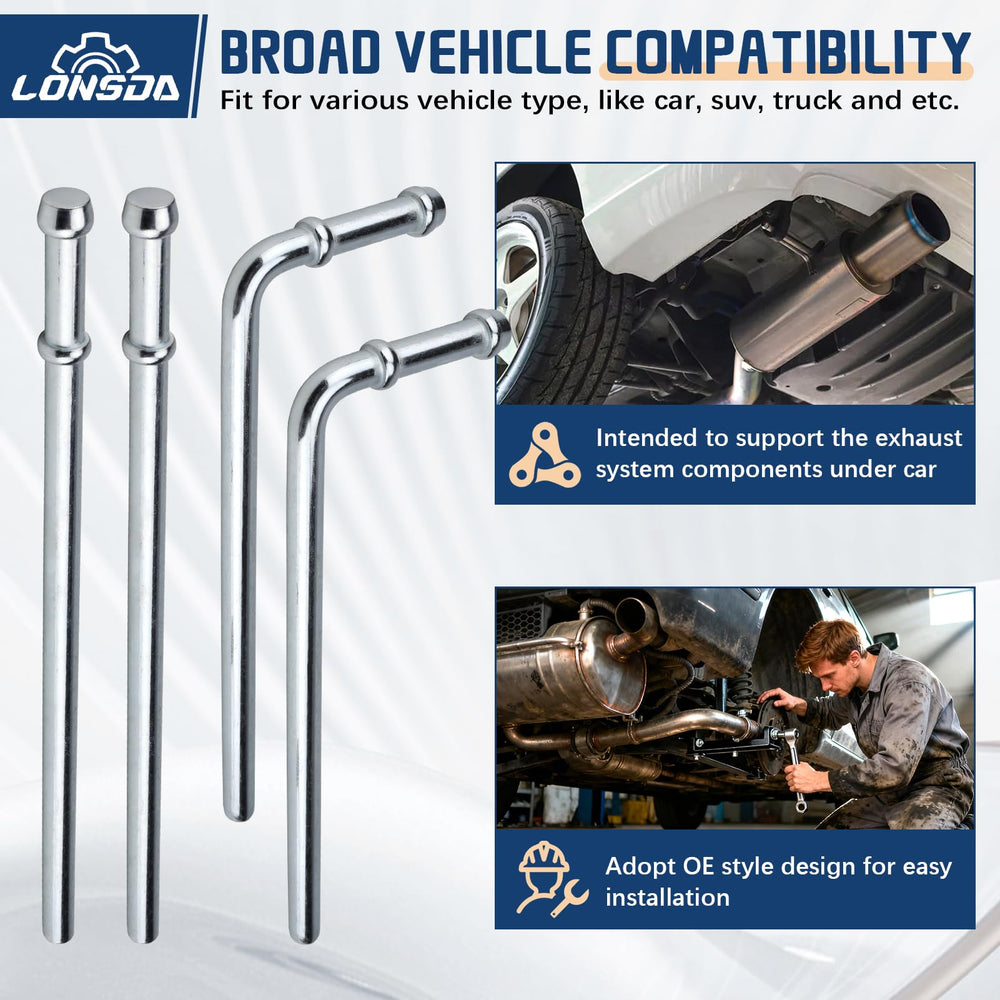 Lonsda universal exhaust hanger fit for cars, trucks, and SUVs