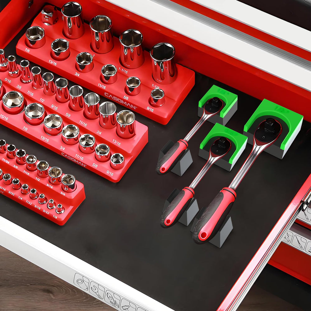 LookFox Ratchet Organizer Kit in a drawer for quick tool access.