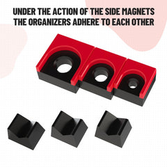 LookFox ratchet organizer red black design stands out for quick selection.