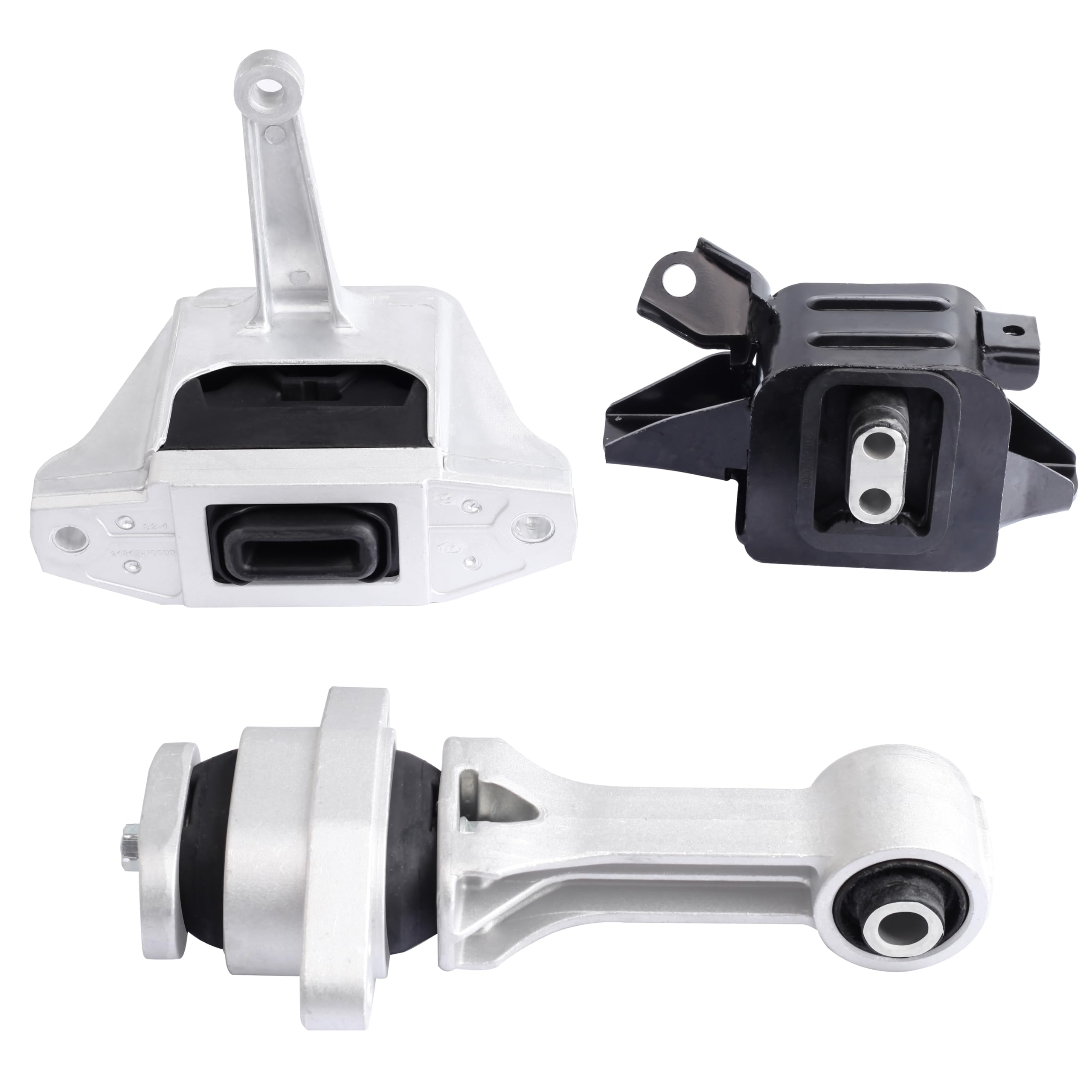 Loongrie engine mount kit closeup shows durable construction for Hyundai Elantra engines.