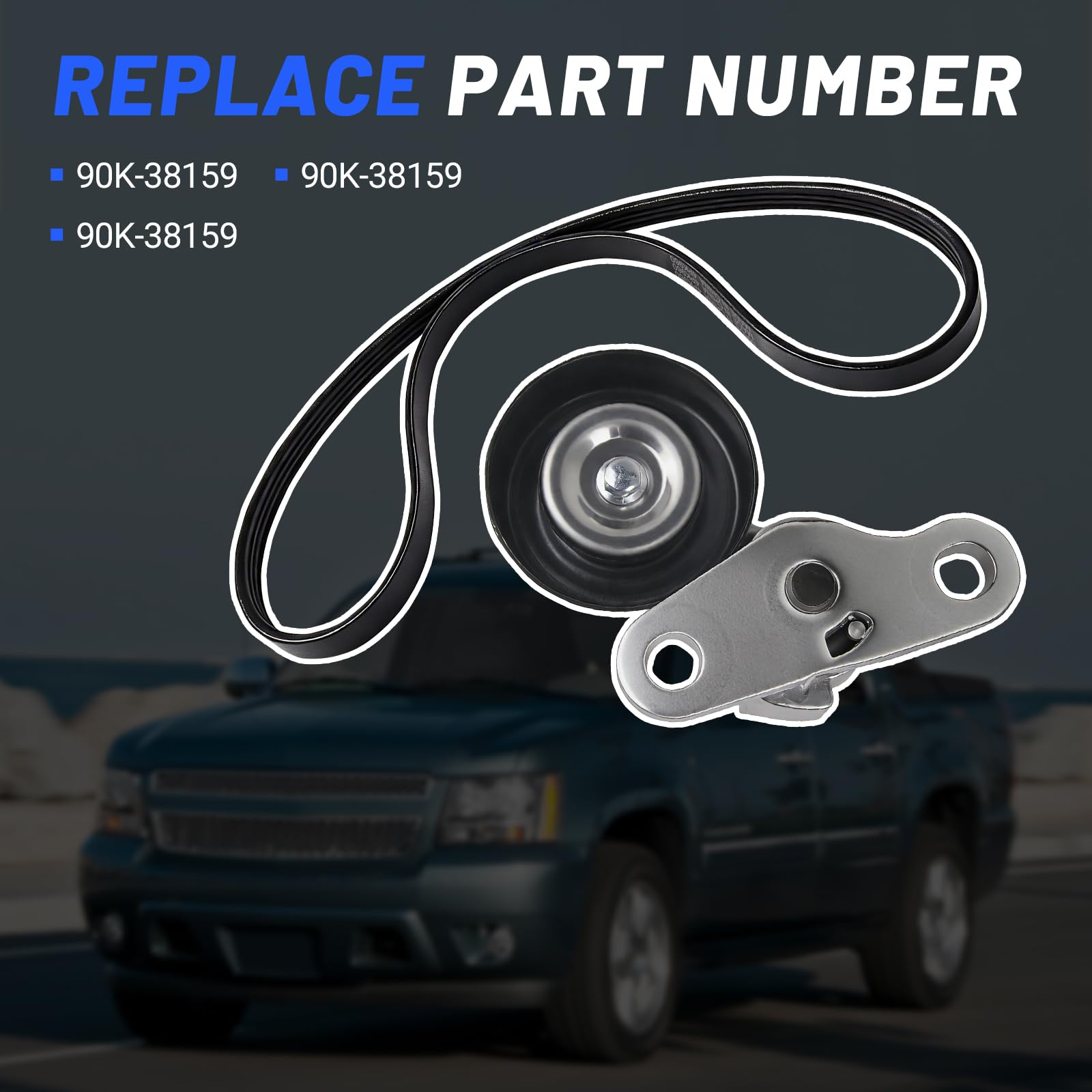Loosoo A/C Serpentine Belt Tensioner Kit packaging for easy storage and ordering