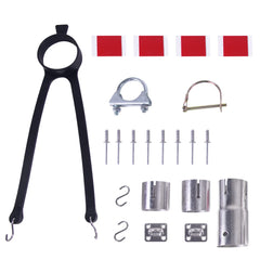 Loosoo RV exhaust vent kit installed on an RV exhaust for efficient venting