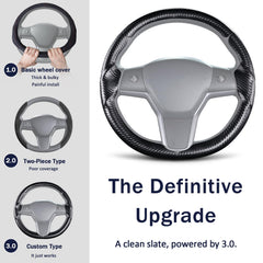 Lophnix ultra-thin steering cover maintains authentic feel.