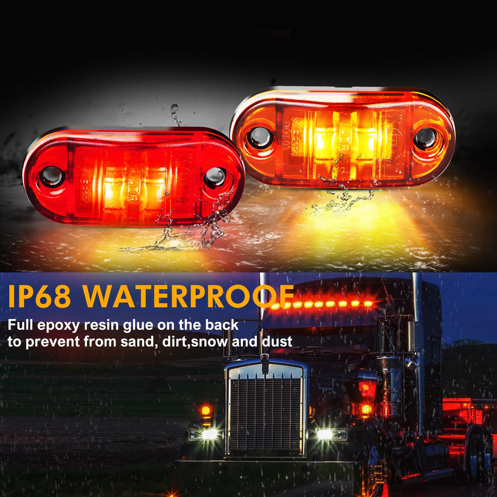 LOQOMI durable trailer lights with rugged plastic casing that resists impact