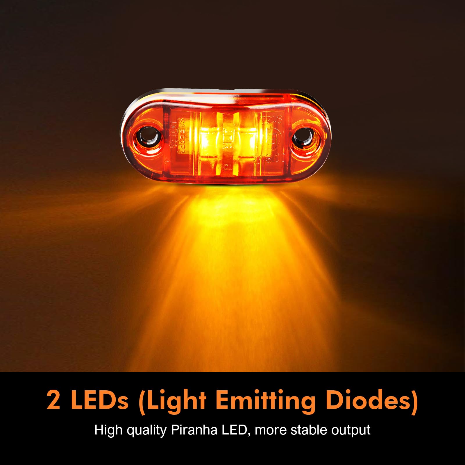 LOQOMI IP68 waterproof trailer lights withstand rain and dust for reliable signaling