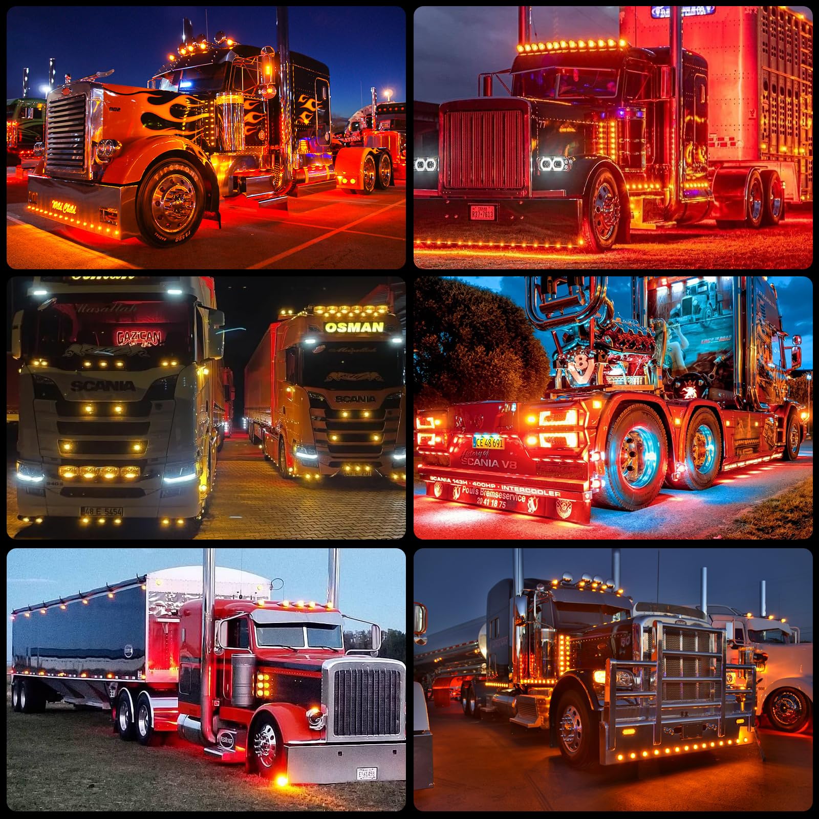 LOQOMI multi function trailer lights serve as marker and tail lights for safety