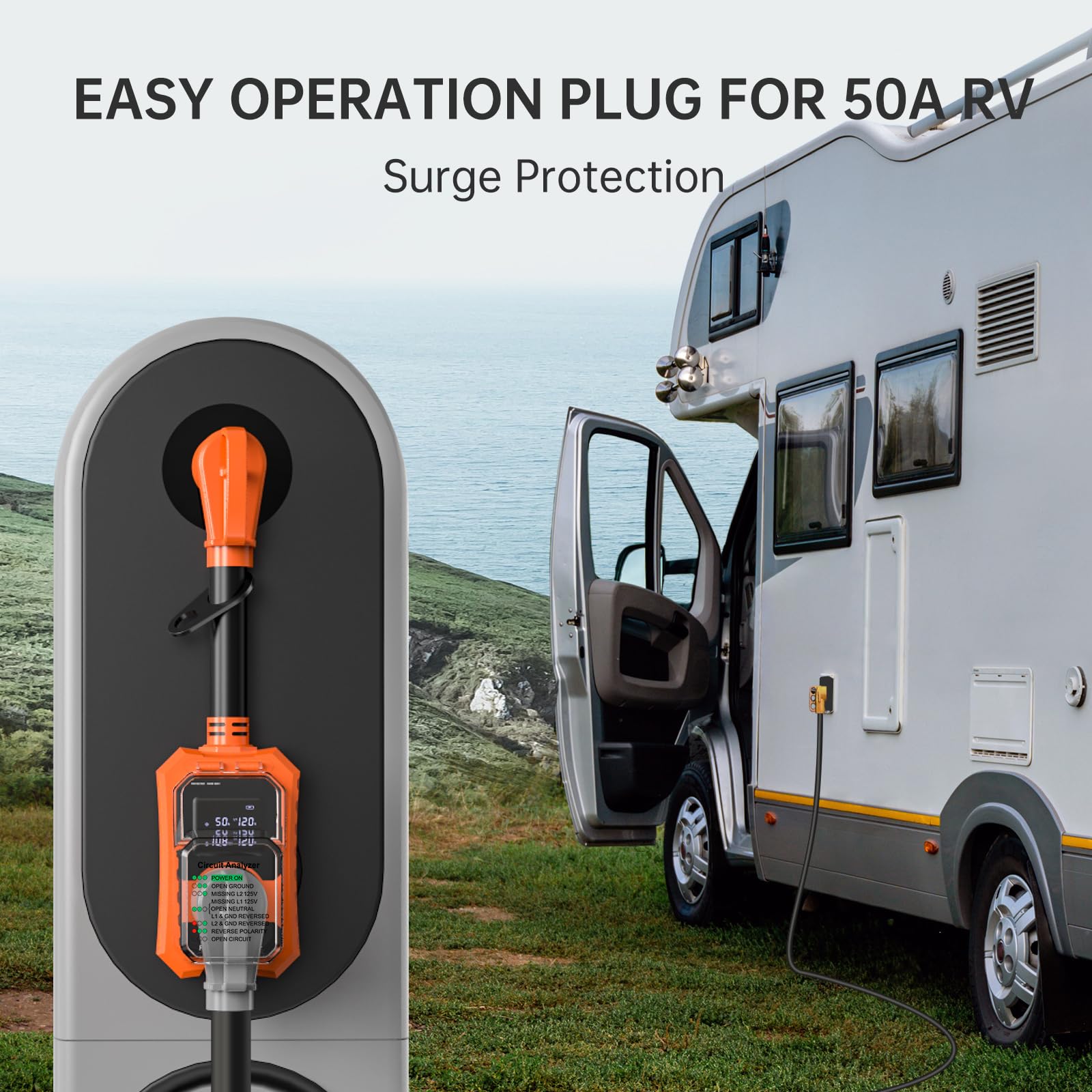 Losrik weatherproof enclosure shields the unit from wind and sand.
